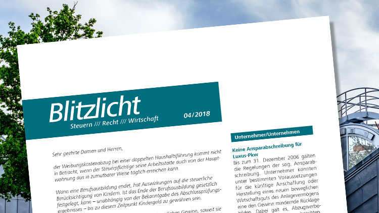 Blitzlicht Ausgabe April 2018 erschienen