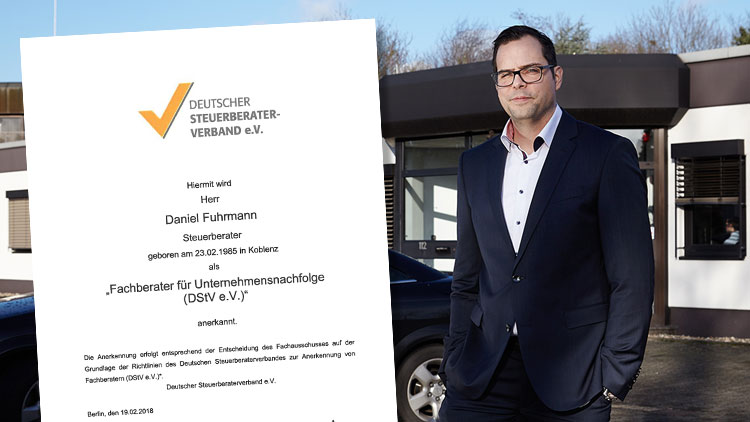 Daniel Fuhrmann ist Fachberater für Unternehmensnachfolge