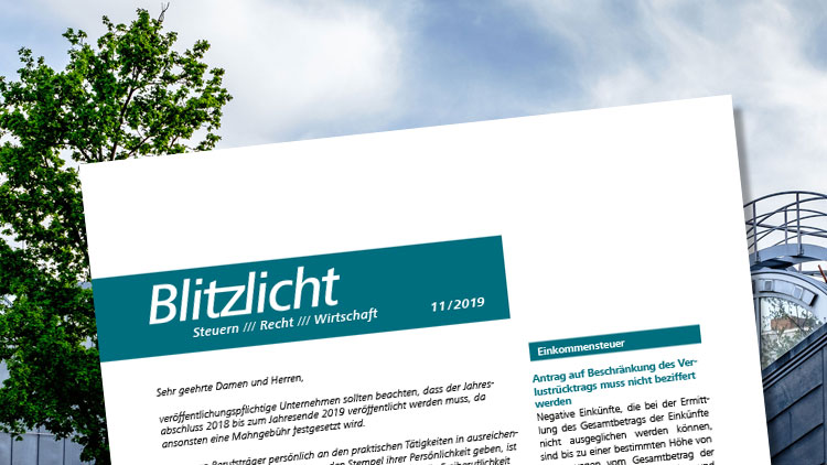 Blitzlicht Ausgabe November 2019 erschienen