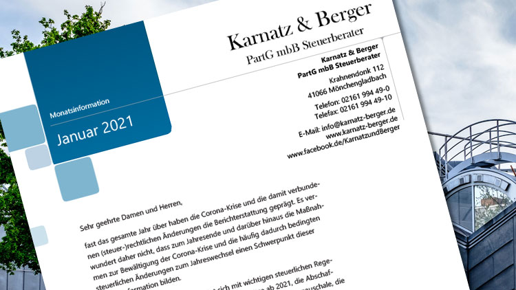 Mandanteninformation Januar 2021